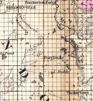 map showing Fort Dade