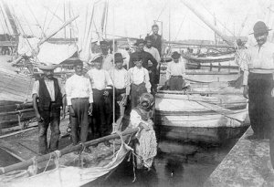 Sponge fishermen in Tarpon Springs